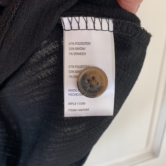 Weatherproof Vintage Ladies Tie Front Top - Picture 3 of 3